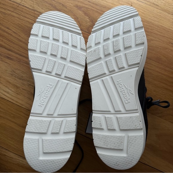 REEBOk Women’s Club C Double Geo Black Leather Platform Sneakers Shoes Sz 9 NEW - Picture 5 of 7